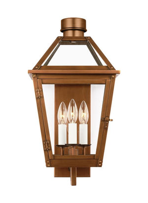 Visual Comfort Studio - CO1383NCP - Three Light Wall Lantern - Hyannis - Natural Copper