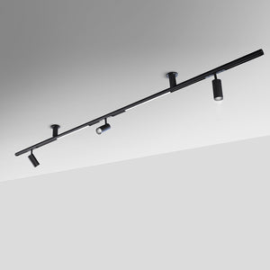 Eurofase - 38456-015 - MAST 6' SUR MT,3 SPOT,2 LNS BK - Black