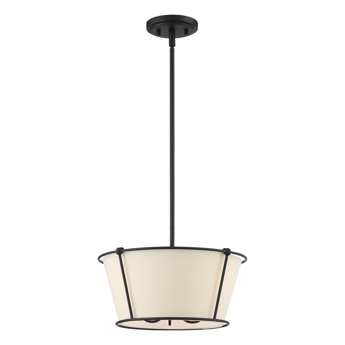 Eurofase - 39044-013 - Three Light Semi Flush Mount - Pulito - Matte Black