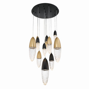 Eurofase - 43859-041 - ECROU-CHD-12LT-30IN-GBM-CL - ECROU - Gold-Black