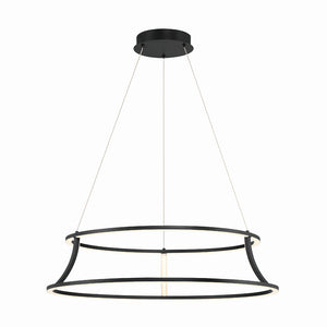 Eurofase - 43886-012 - CADOUX-CHD-30IN-BK-WH - CADOUX - Black