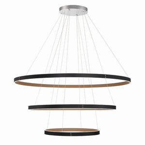 Eurofase - 43900-015 - VERDURA-CHD-3LT-60IN-BK-WH - VERDURA - Black