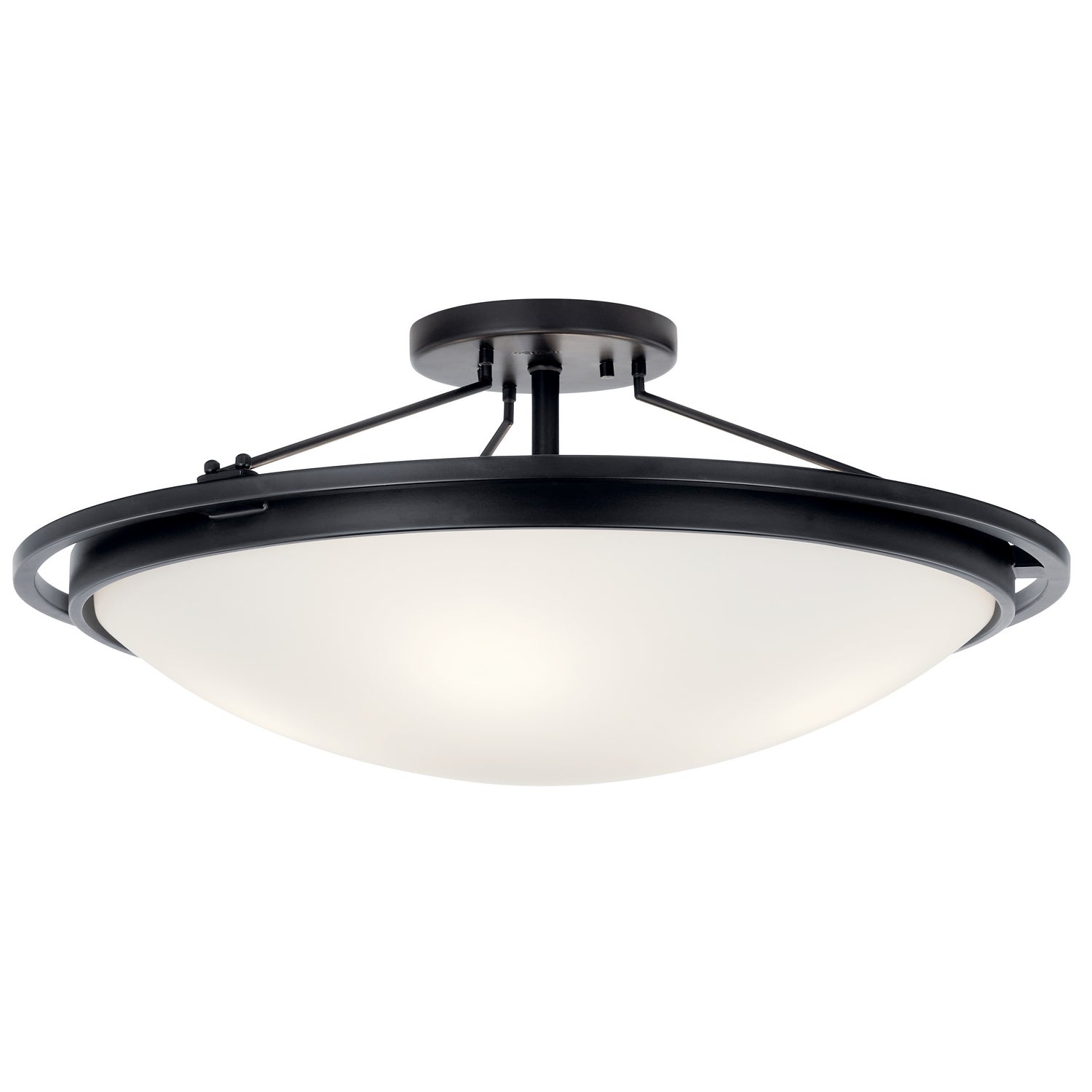 Kichler - 42025BK - Four Light Semi Flush Mount - Black