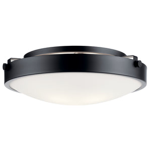 Kichler - 42275BK - Three Light Flush Mount - Lytham - Black