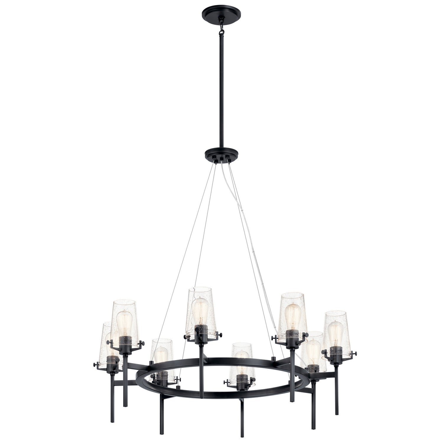 Kichler - 43695BK - Eight Light Chandelier - Alton - Black