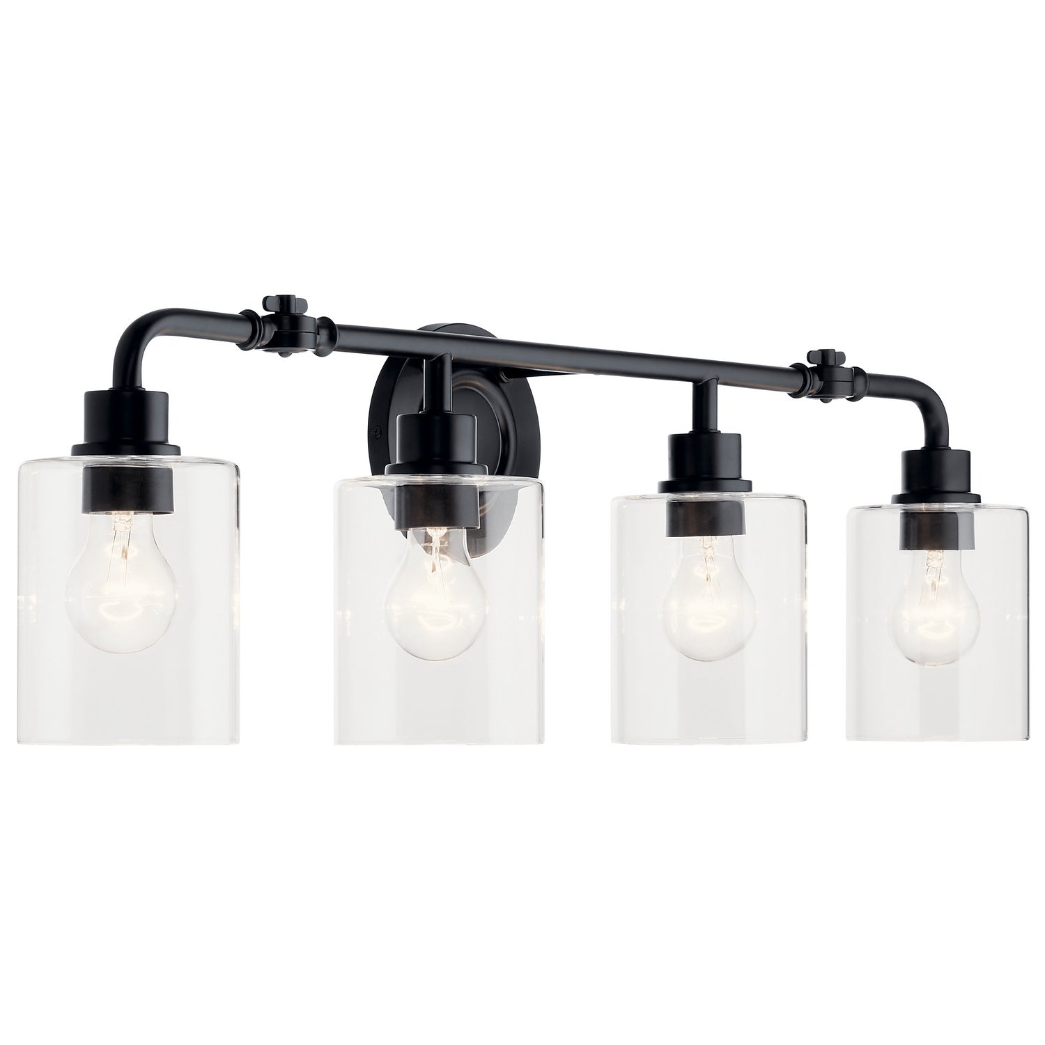 Kichler - 45667BK - Four Light Bath - Gunnison - Black