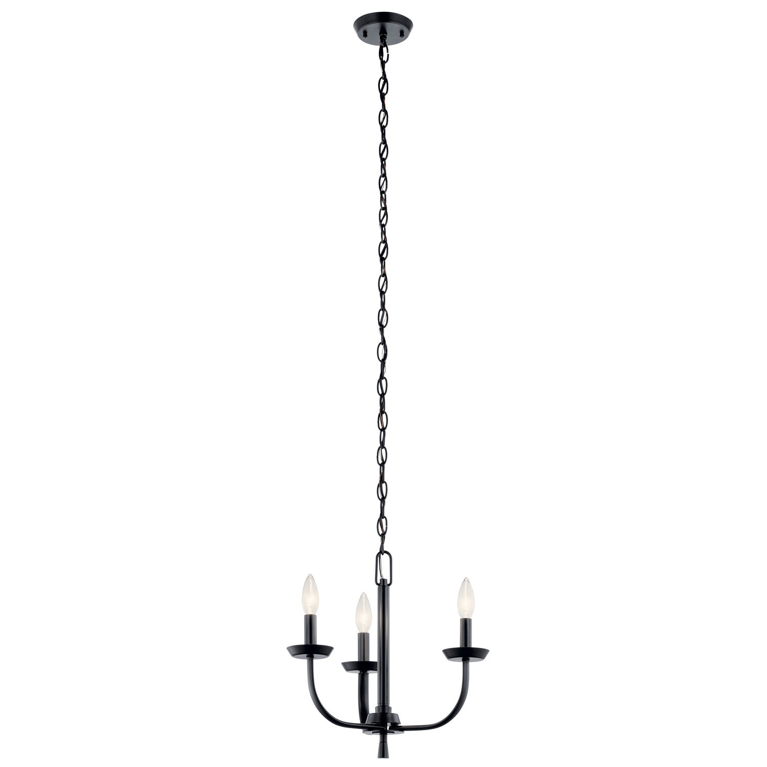 Kichler - 52383BK - Three Light Mini Chandelier - Kennewick - Black