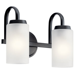 Kichler - 55086BK - Two Light Bath - Kennewick - Black