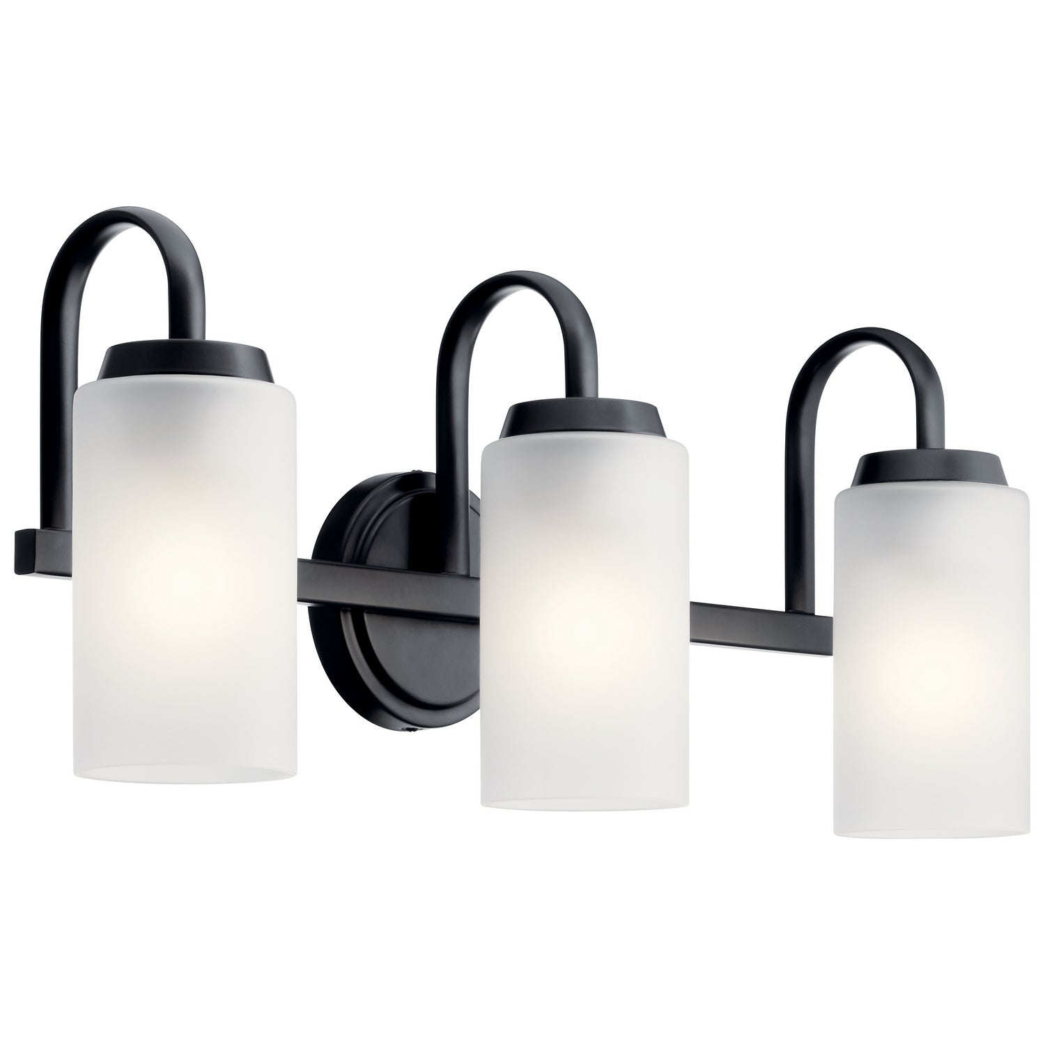 Kichler - 55087BK - Three Light Bath - Kennewick - Black