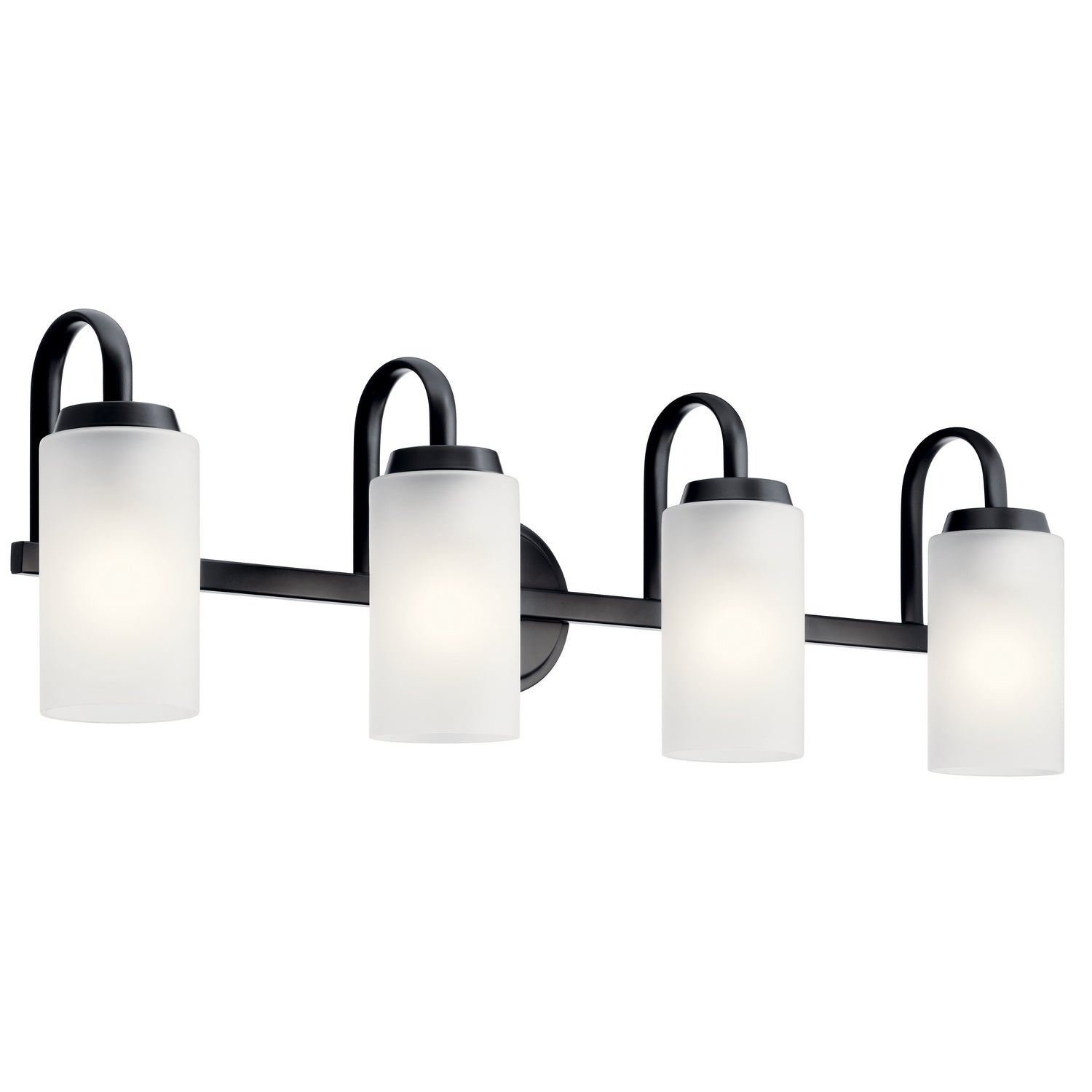 Kichler - 55088BK - Four Light Bath - Kennewick - Black