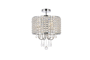 Elegant Lighting - LD712F14C - Four Light Flush Mount - Elise - chrome