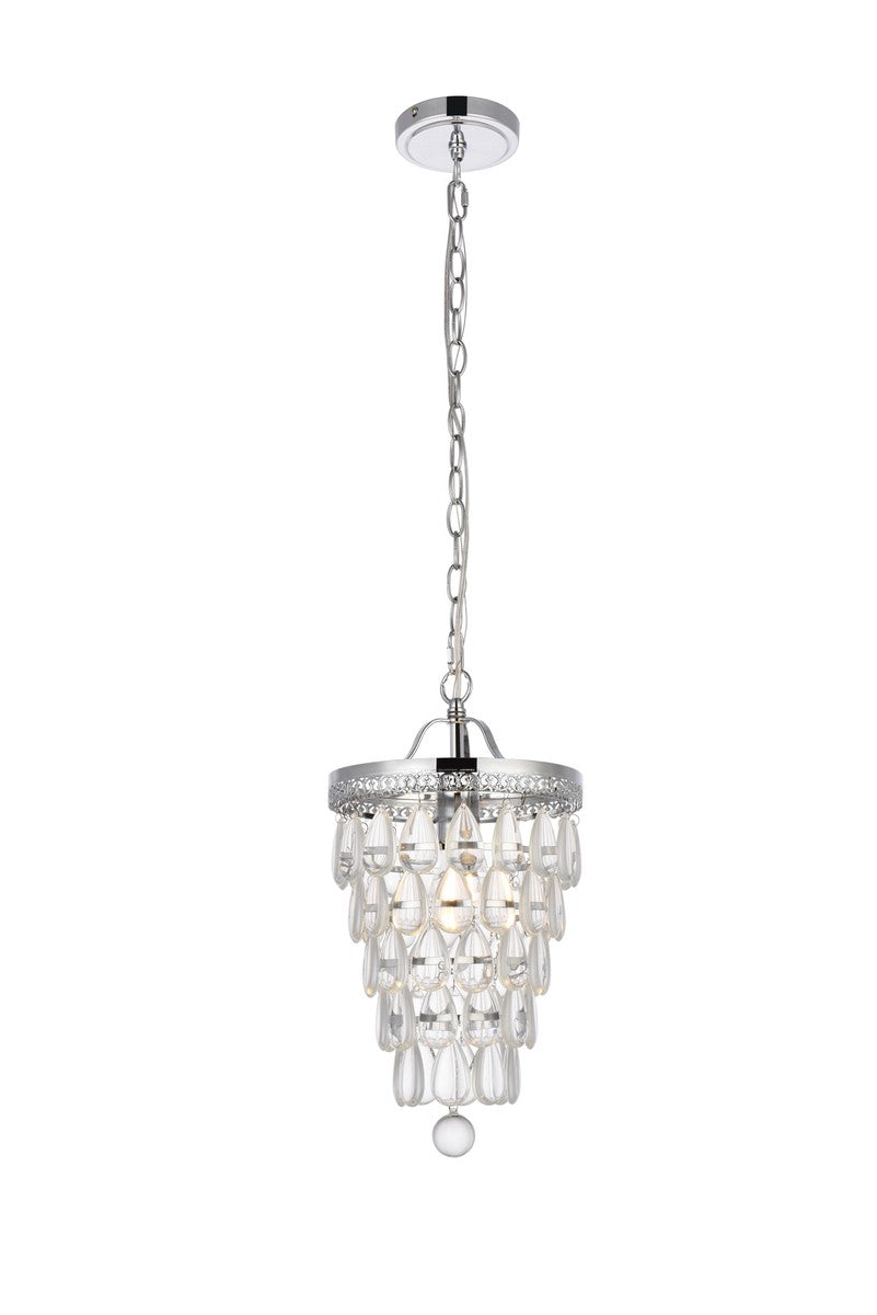 Elegant Lighting - LD714D9C - One Light Pendant - Reese - Chrome