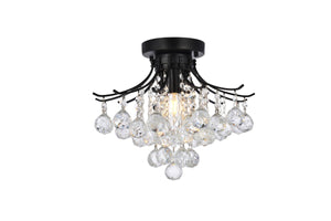 Elegant Lighting - V8000F16BK/RC - Three Light Flush Mount - Toureg - Black