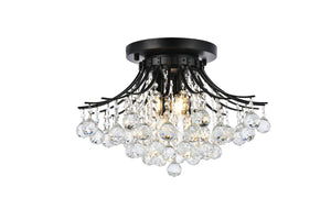 Elegant Lighting - V8000F19BK/RC - Six Light Flush Mount - Toureg - Black