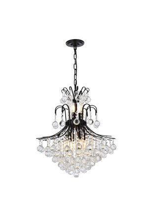 Elegant Lighting - V8002D22BK/RC - 11 Light Chandelier - Toureg - Black