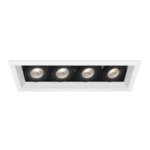 Eurofase - TE114AGU10-02 - MULT,GU10,TRM,4LT,50W,WHT/BLK - GU10 MULTI - White