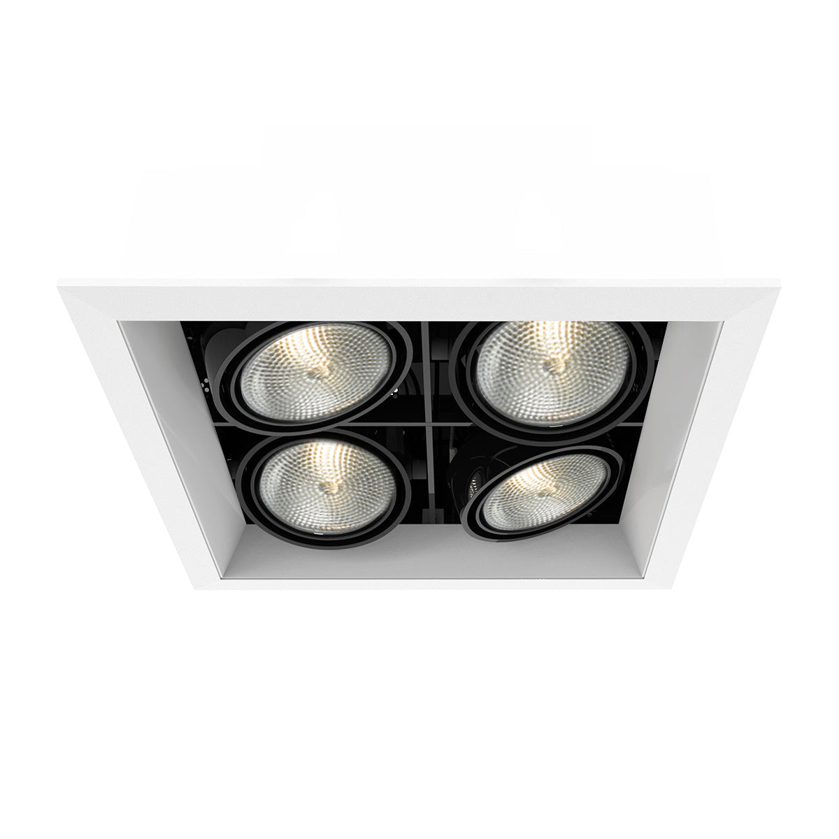 Eurofase - TE164B-02 - MULT,PAR20,TRM,4LT,SQ,WHT/BLK - PAR20MULTI-GEN - White