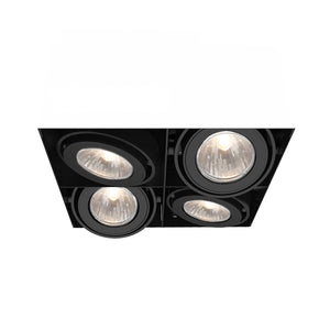 Eurofase - TE214BGU10-01 - MULT,GU10,TRIMLSS,4LT,50W,BLK - GU10 MULTI - Black
