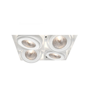 Eurofase - TE214BGU10-02 - MULT,GU10,TRIMLSS,4LT,50W,WHT - GU10 MULTI - White