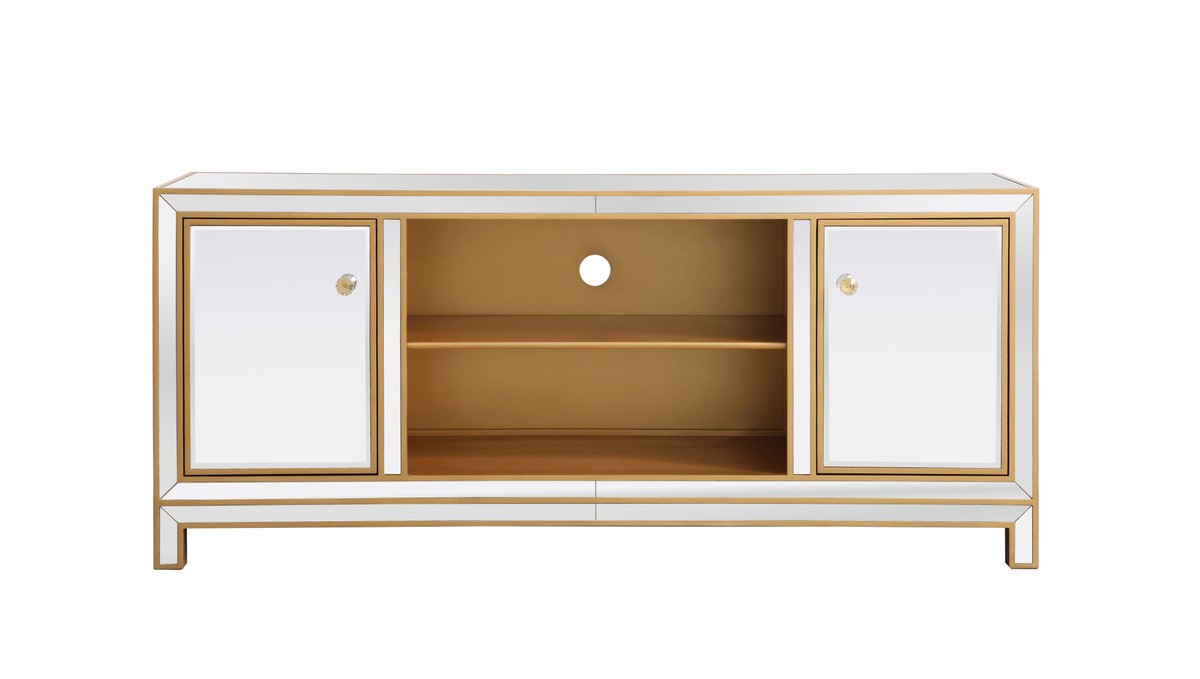 Elegant Lighting - MF701G - TV Stand - Reflexion - Gold