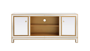 Elegant Lighting - MF701G - TV Stand - Reflexion - Gold