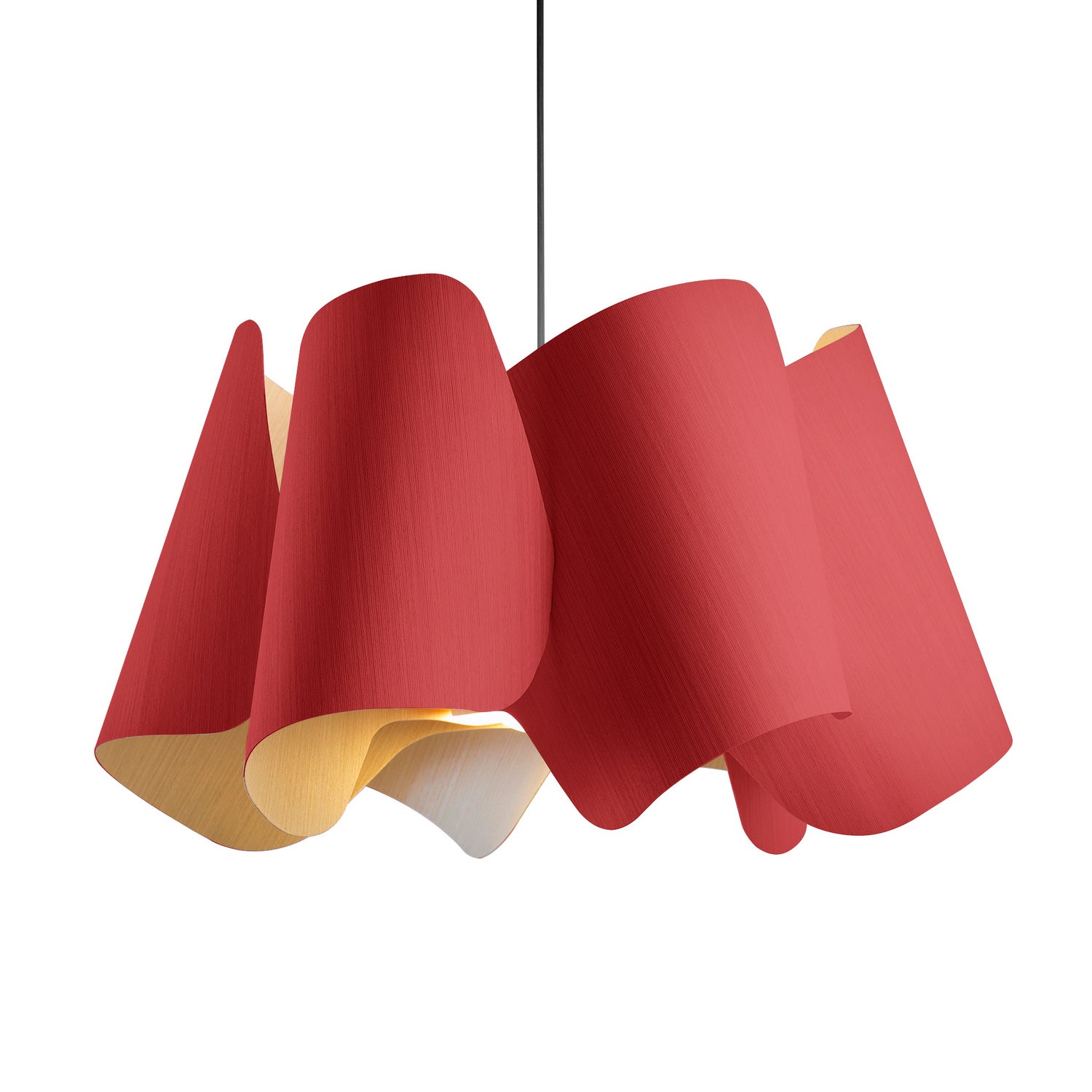 Bruck Lighting - WEPCAM/67/RED/ASH - One Light Pendant - WEP - Black