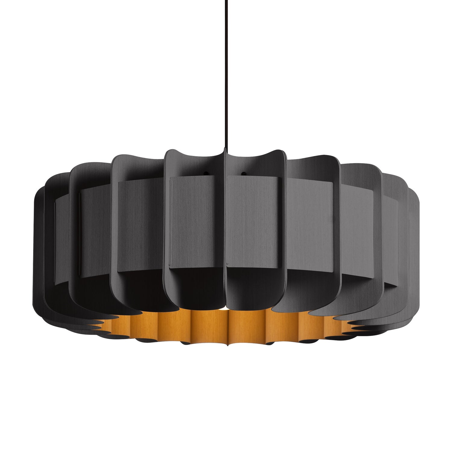 Bruck Lighting - WEPCLA/A74/EBY/ASH - One Light Pendant - WEP - Black