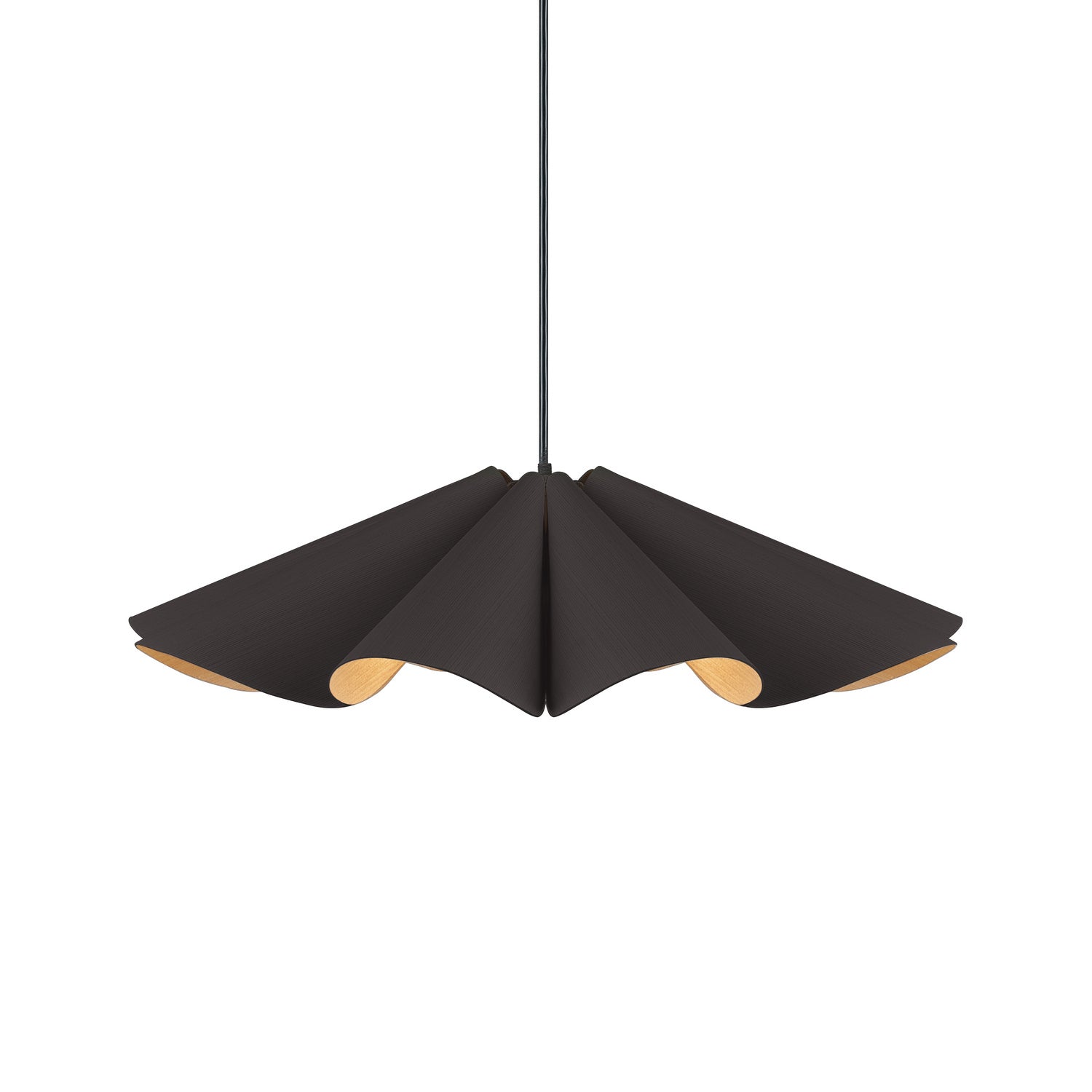 Bruck Lighting - WEPDEL/60/EBY/ASH - One Light Pendant - WEP - Black