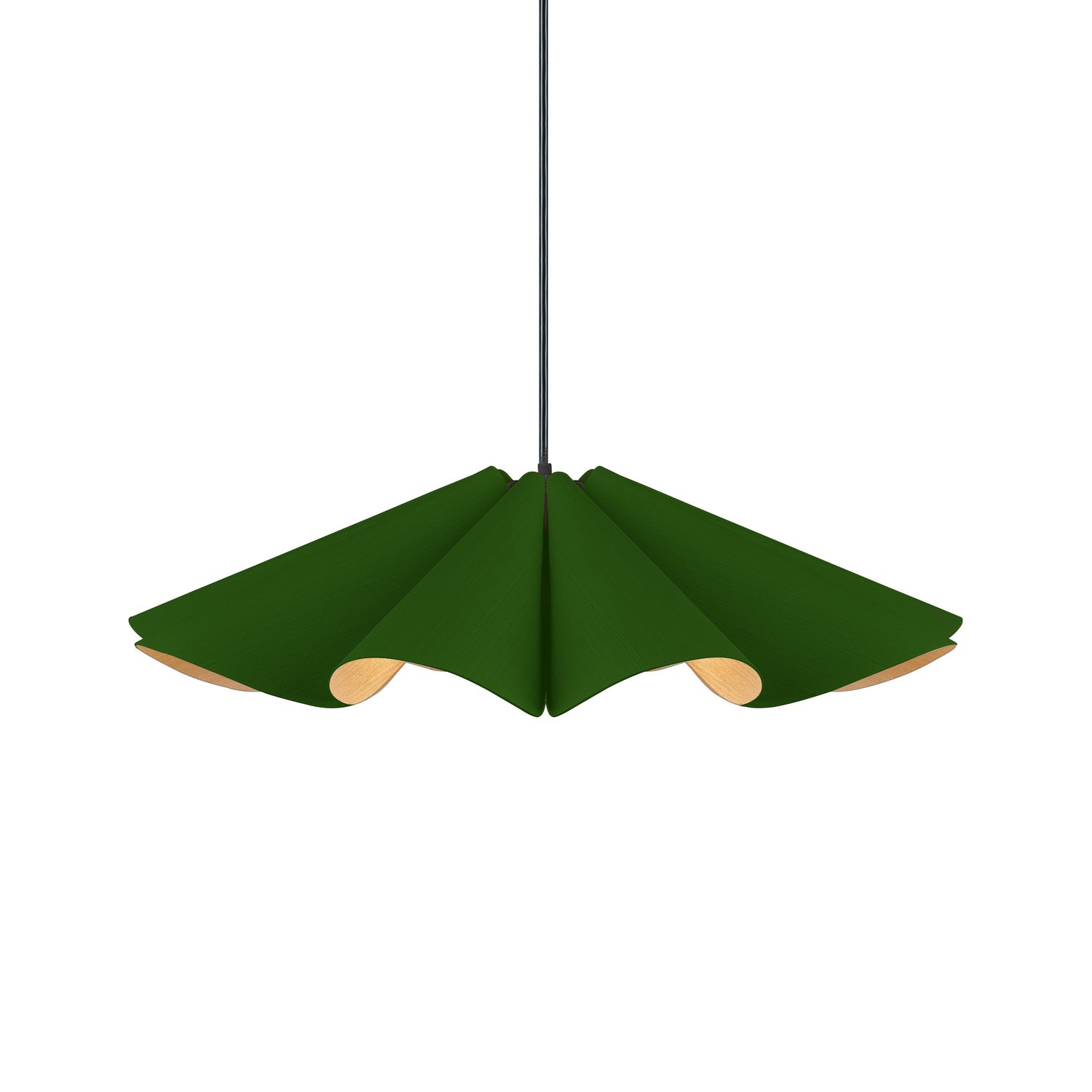 Bruck Lighting - WEPDEL/60/GRN/ASH - One Light Pendant - WEP - Black