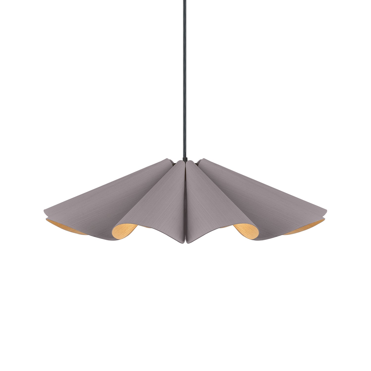 Bruck Lighting - WEPDEL/60/GYO/ASH - One Light Pendant - WEP - Black