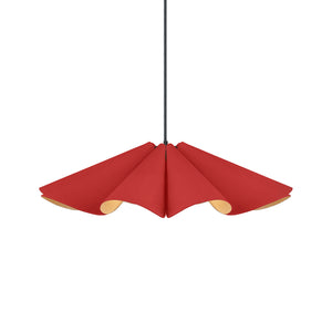 Bruck Lighting - WEPDEL/60/RED/ASH - One Light Pendant - WEP - Black