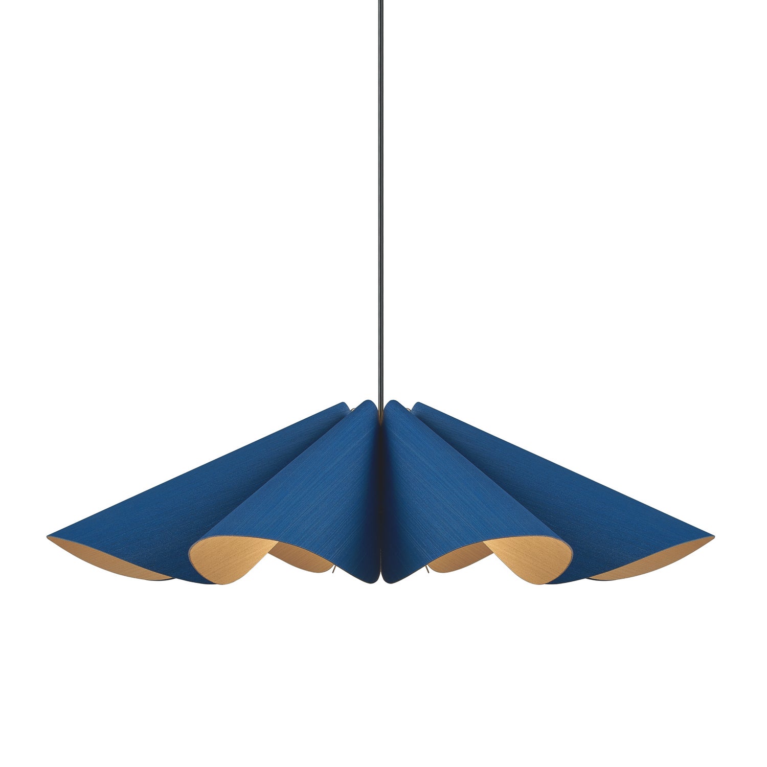 Bruck Lighting - WEPDEL/80/BLU/ASH - One Light Pendant - WEP - Black