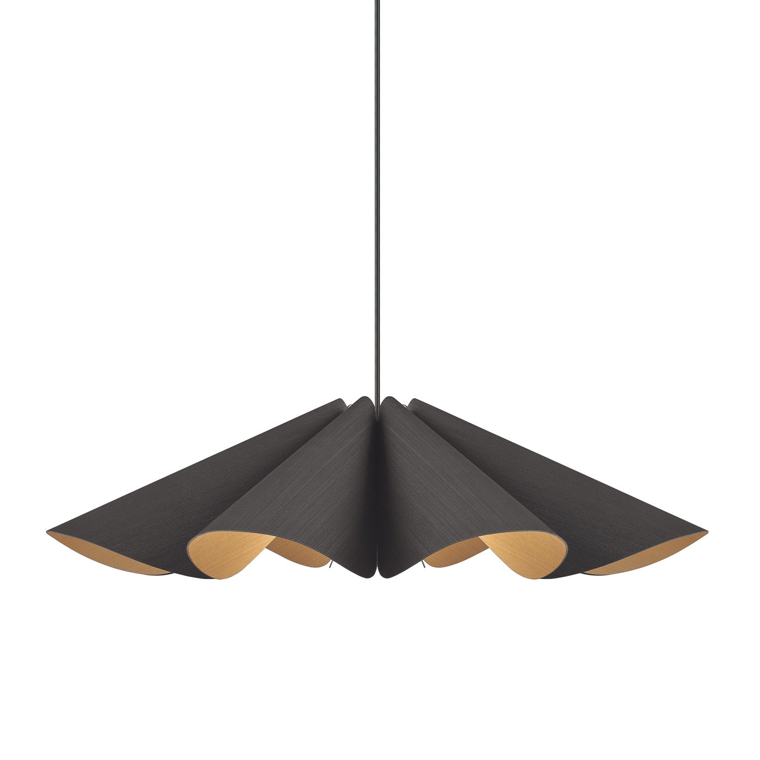 Bruck Lighting - WEPDEL/80/EBY/ASH - One Light Pendant - WEP - Black