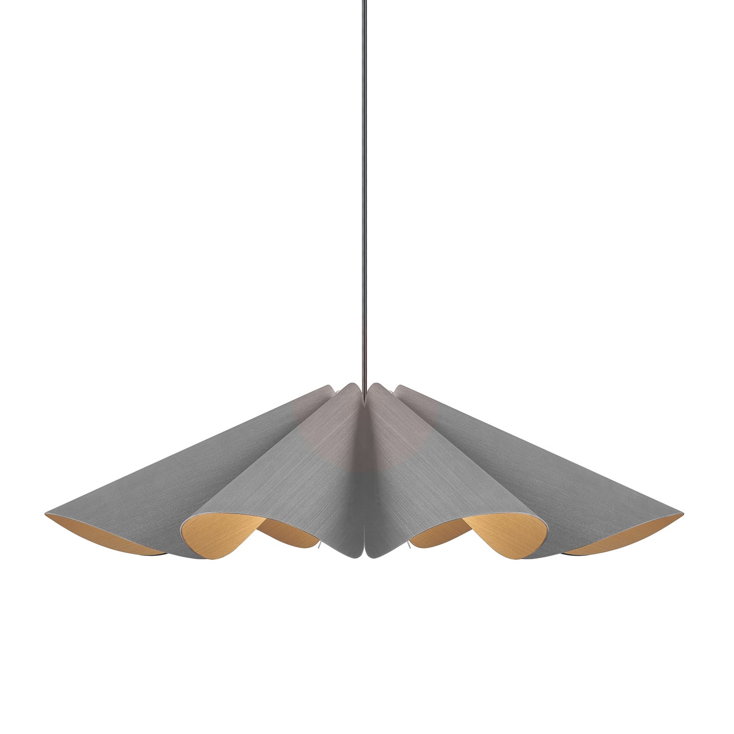 Bruck Lighting - WEPDEL/80/GYO/ASH - One Light Pendant - WEP - Black