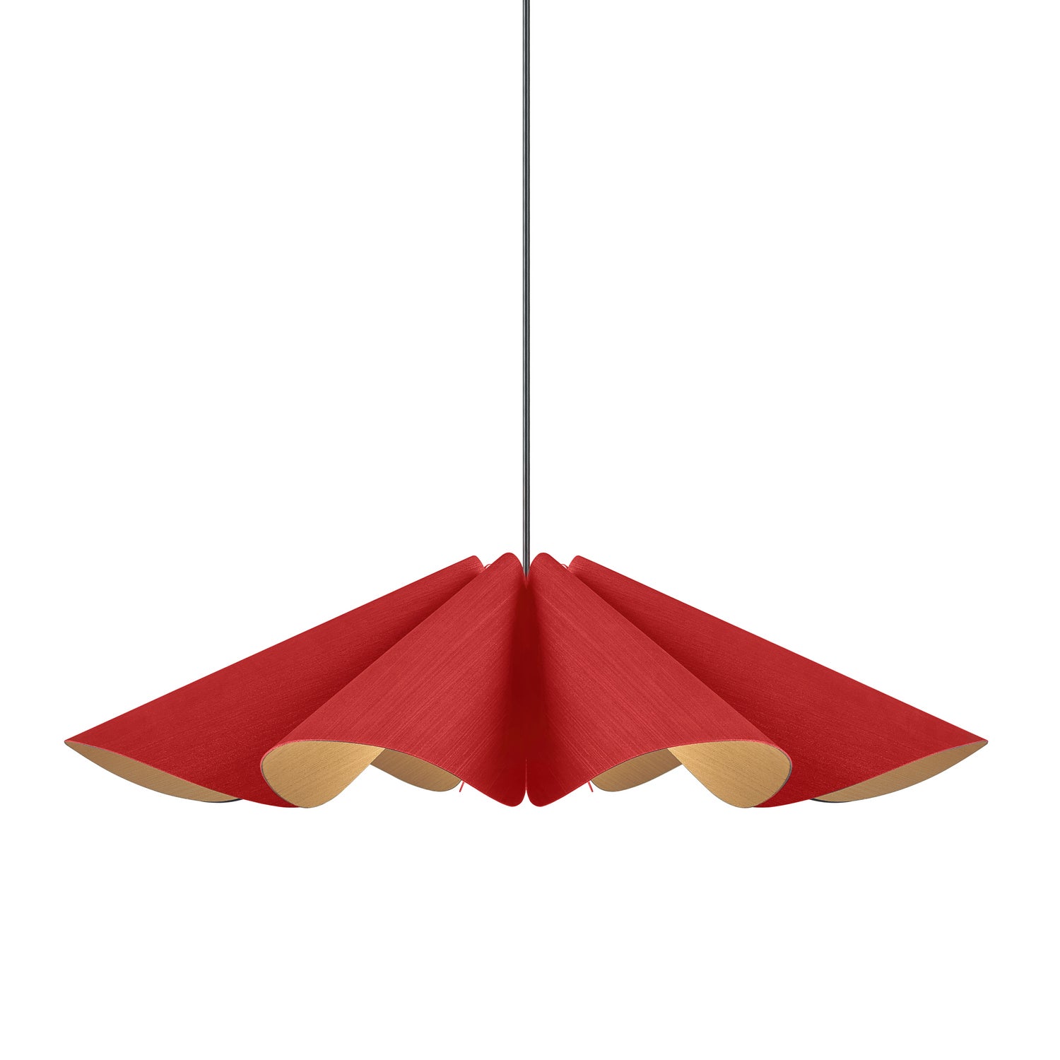 Bruck Lighting - WEPDEL/80/RED/ASH - One Light Pendant - WEP - Black