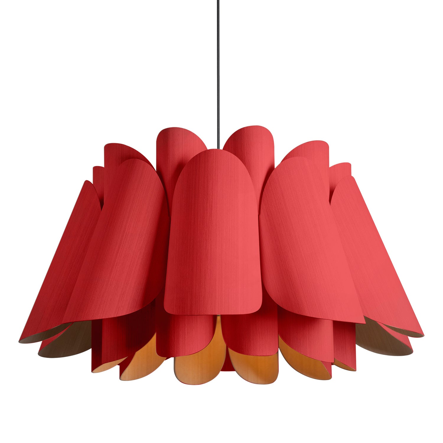 Bruck Lighting - WEPFED/68/RED/ASH - One Light Pendant - WEP - Black