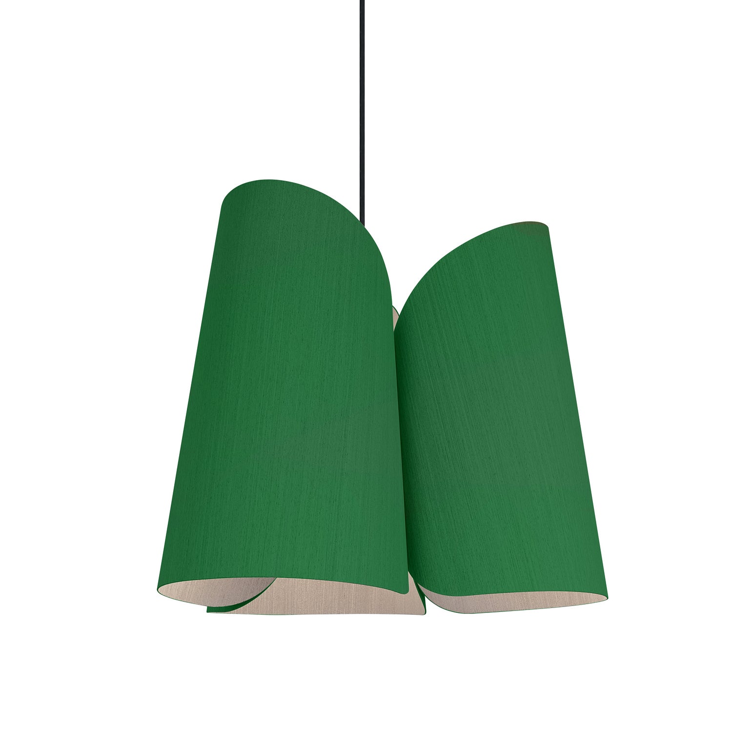 Bruck Lighting - WEPJUL/46/GRN/ASH - One Light Pendant - WEP - Black