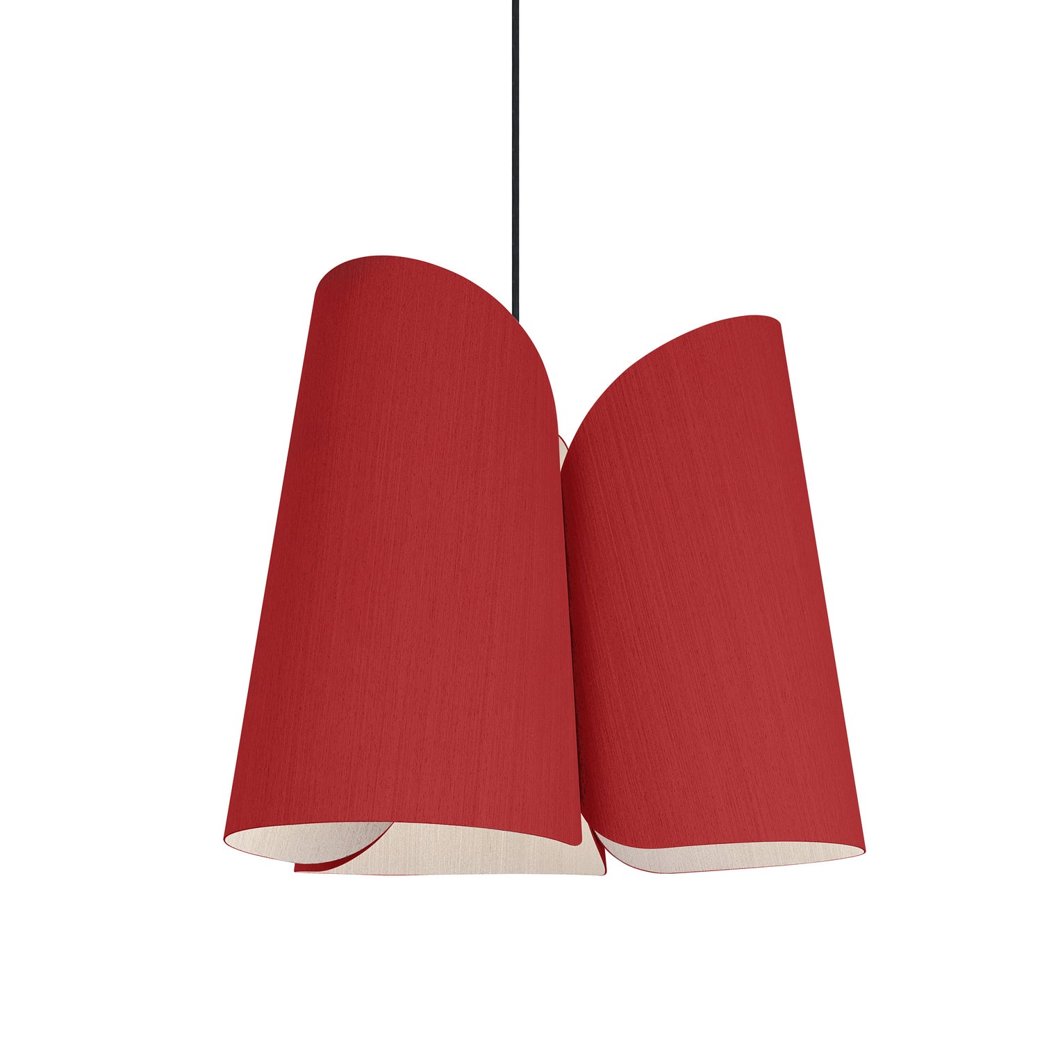 Bruck Lighting - WEPJUL/46/RED/ASH - One Light Pendant - WEP - Black