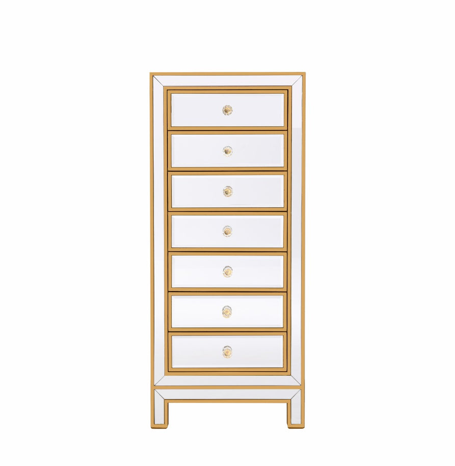 Elegant Lighting - MF72047G - Lingerie Chest - REFLEXION - Antique gold