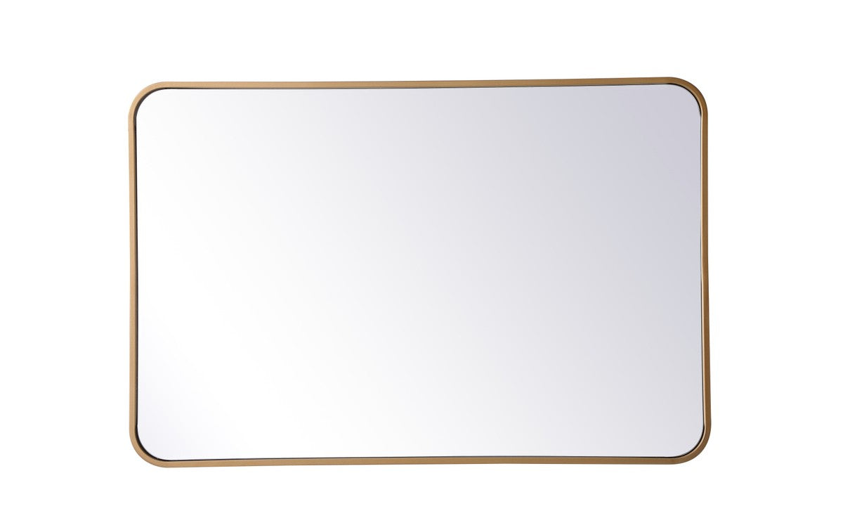 Elegant Lighting - MR802436BR - Mirror - Evermore - Brass