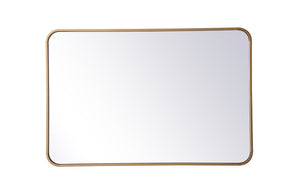Elegant Lighting - MR802436BR - Mirror - Evermore - Brass