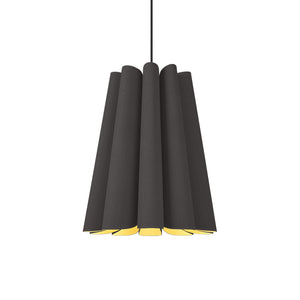 Bruck Lighting - WEPOLI/39/EBY/ASH - One Light Pendant - WEP - Black