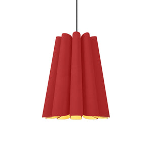 Bruck Lighting - WEPOLI/39/RED/ASH - One Light Pendant - WEP - Black