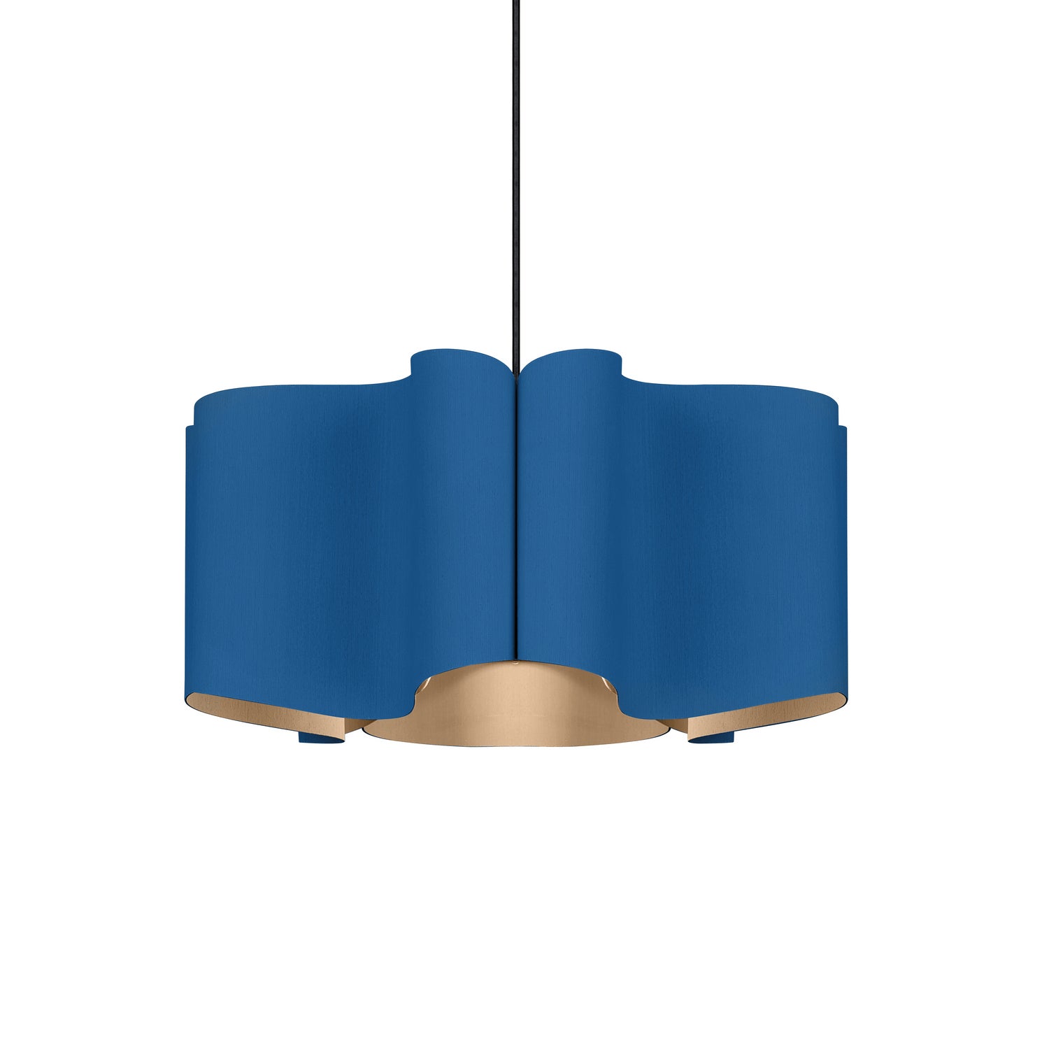 Bruck Lighting - WEPPAU/50/BLU/ASH - One Light Pendant - WEP - Black