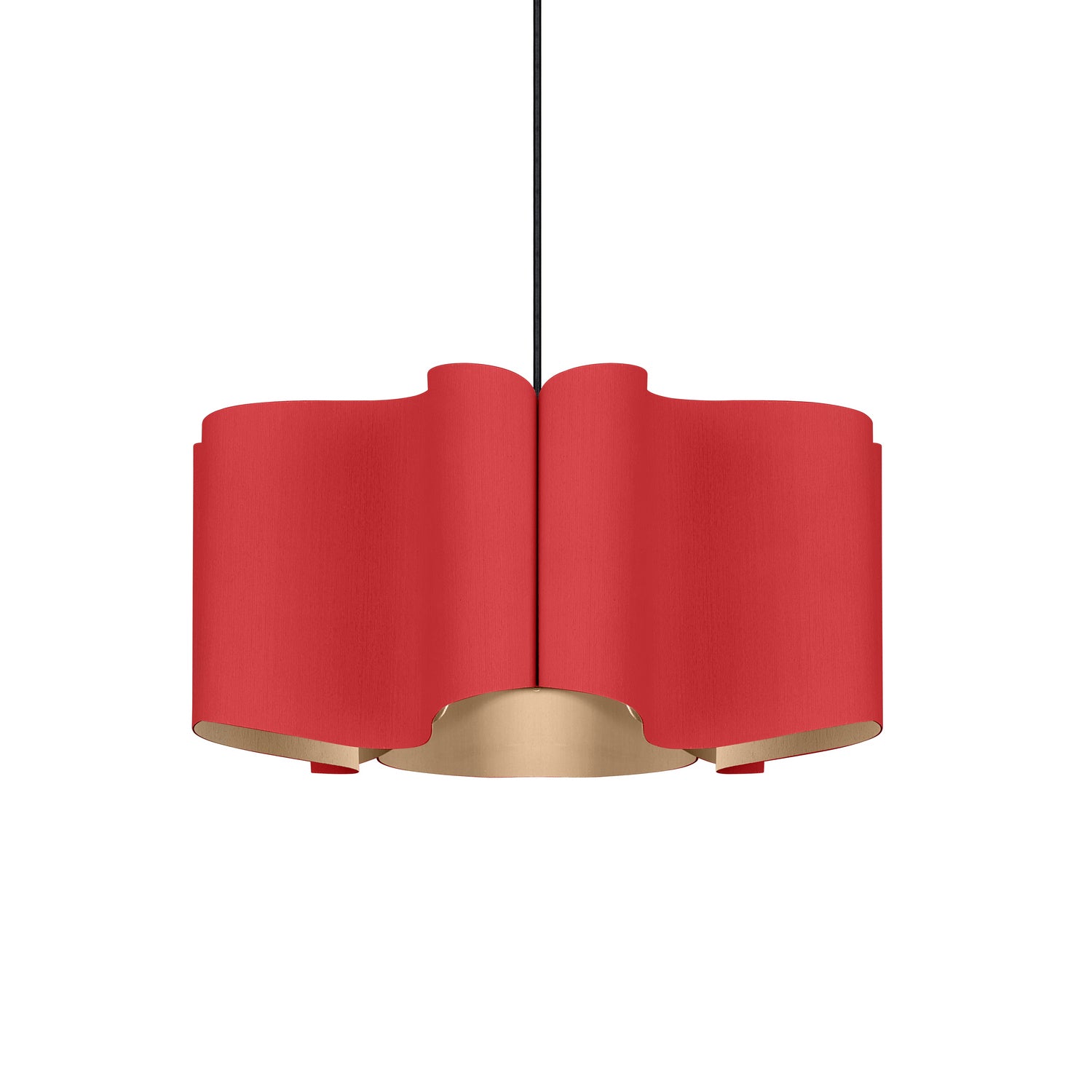 Bruck Lighting - WEPPAU/50/RED/ASH - One Light Pendant - WEP - Black