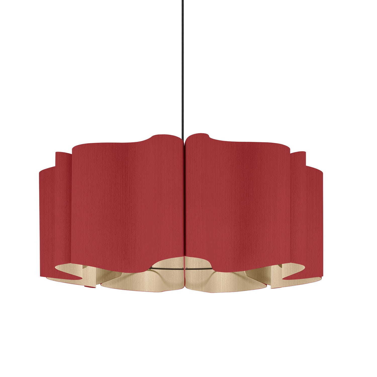 Bruck Lighting - WEPPAU/60/RED/ASH - One Light Pendant - WEP - Black