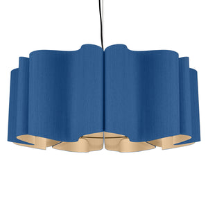 Bruck Lighting - WEPPAU/80/BLU/ASH - One Light Pendant - WEP - Black