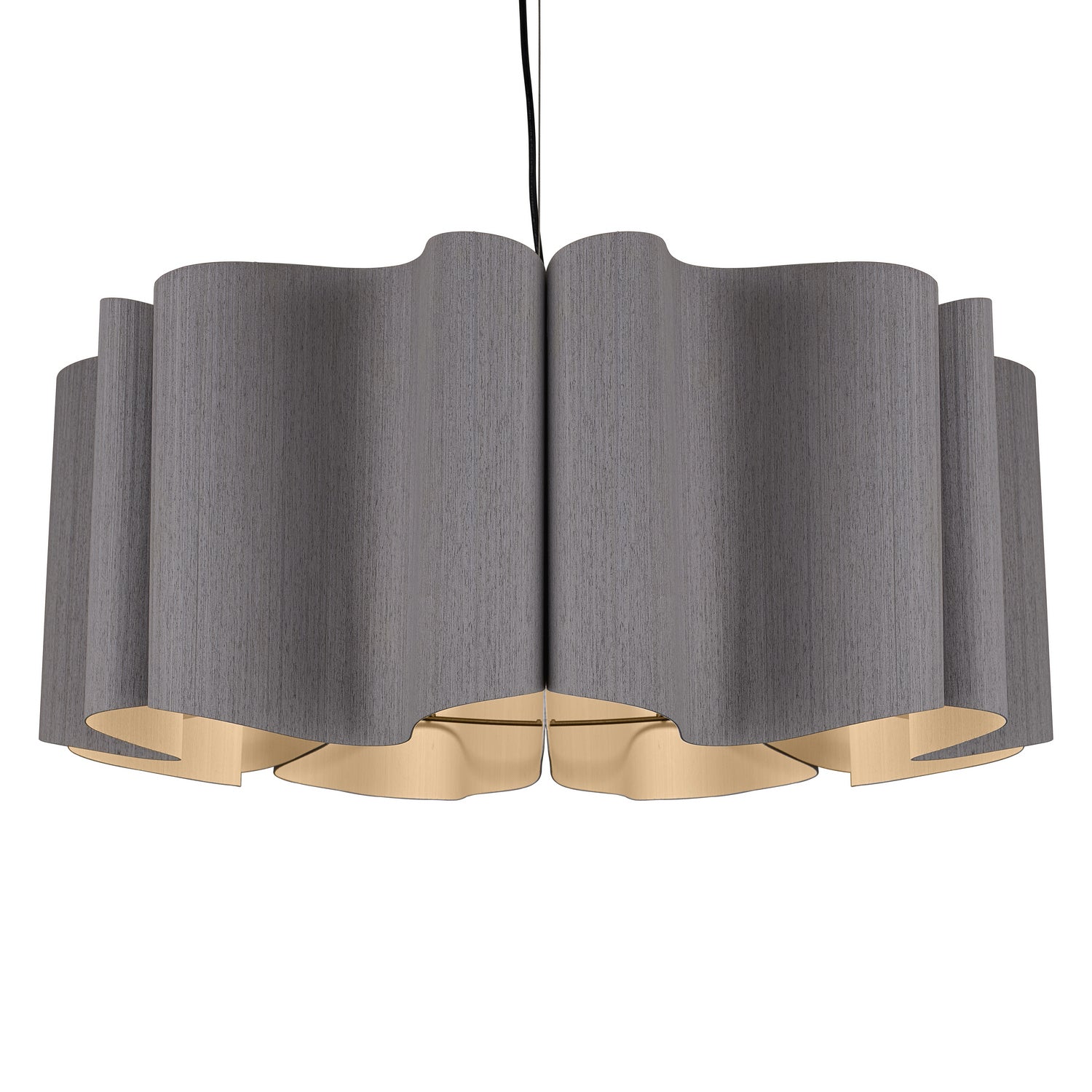 Bruck Lighting - WEPPAU/80/GYO/ASH - One Light Pendant - WEP - Black