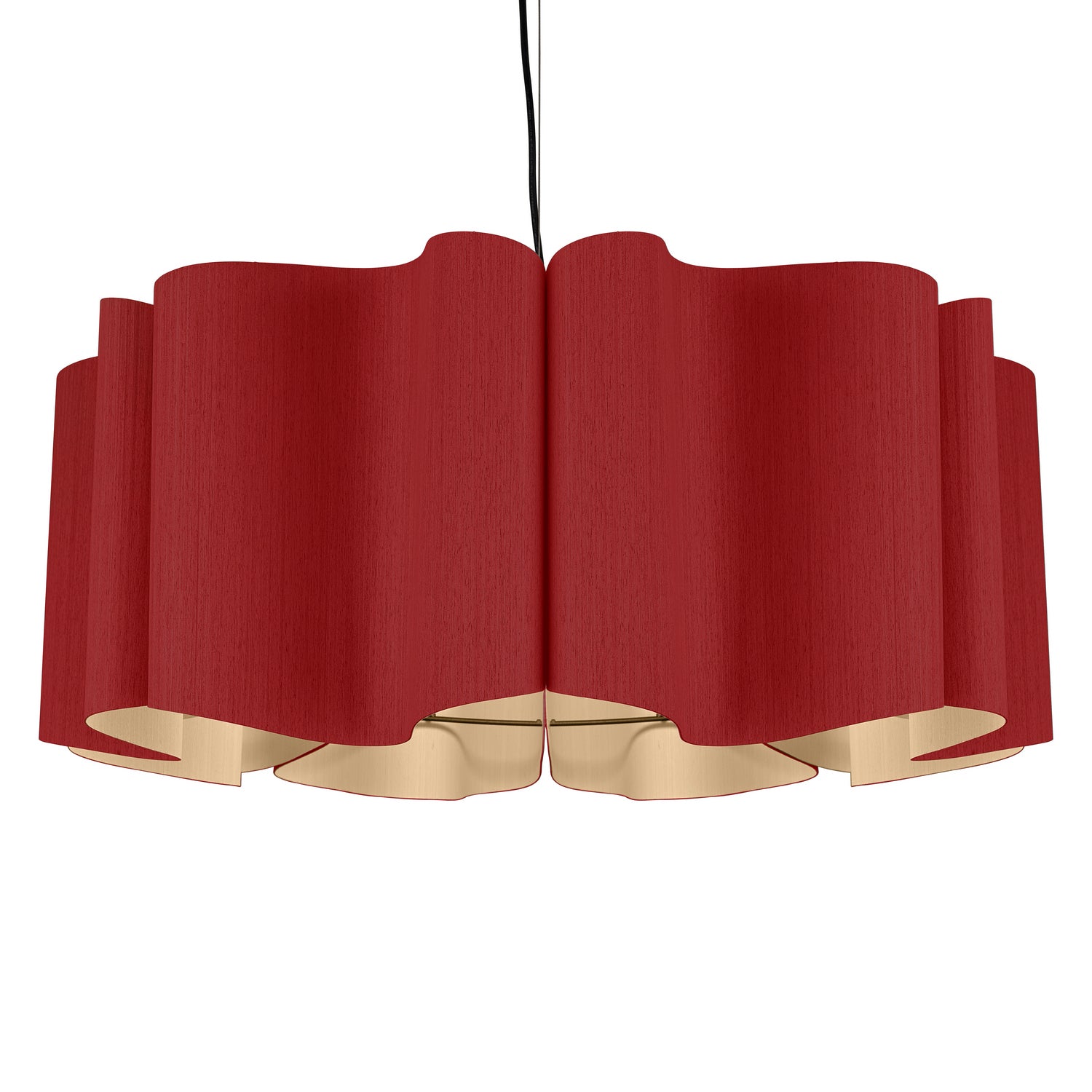 Bruck Lighting - WEPPAU/80/RED/ASH - One Light Pendant - WEP - Black