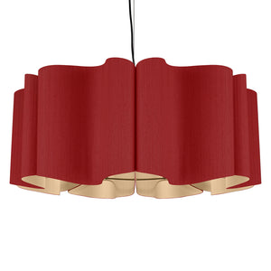 Bruck Lighting - WEPPAU/80/RED/ASH - One Light Pendant - WEP - Black